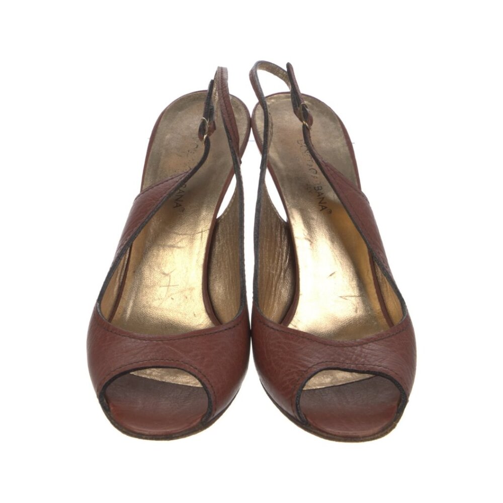 DOLCE & GABBANA Leather Slingback Sandals